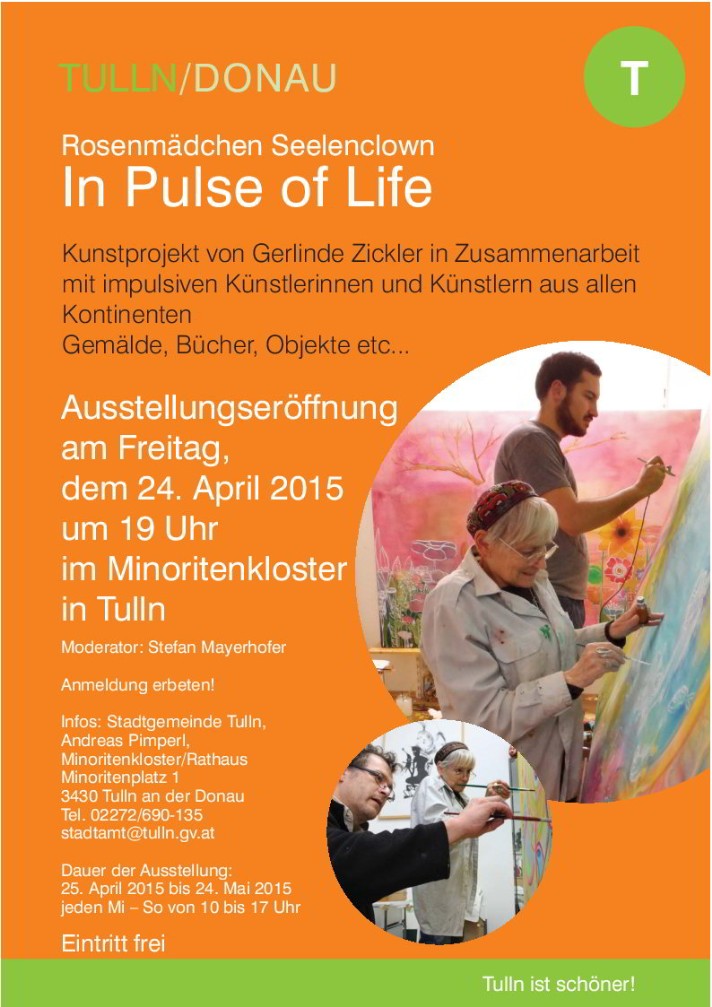 Ausstellung “Rosenmädchen Seelenclown – In Pulse of Life”